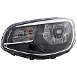 Driver Side Headlight, with Bulb, Halogen, Clear Lens, Black Interior, CAPA Certified