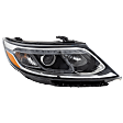 2014-2015 Kia Sorento - Passenger Side Headlight, with Bulb, Halogen, Models without Auto Leveling, CAPA CERTIFIED
