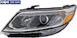 2014-2015 Kia Sorento - Driver Side Headlight, with Bulb, Halogen, Models without Auto, Leveling, CAPA Certified