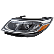 2014-2015 Kia Sorento - Driver Side Headlight, with Bulb, Halogen, Models without Auto, Leveling, CAPA Certified