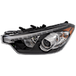 Driver Side Headlight, with Bulb, Halogen, To October 17 2014