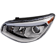 Driver Side Headlight, with Bulb, Halogen, Models without Leveling, CAPA Certified