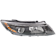 Passenger Side Headlight, with Bulb, Halogen, Except Hybrid Model