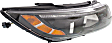 Passenger Side Headlight, with Bulb, Halogen, Except Hybrid Model