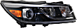 Passenger Side Headlight, with Bulb, Halogen, Clear Lens, L Model, CAPA Certified