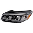 2016-2018 Kia Sorento - Driver Side Headlight, with Bulb, Halogen, Clear Lens