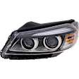 Driver Side Headlight, with Bulb, Halogen, Clear Lens, CAPA Certified