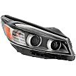 Passenger Side Headlight, with Bulb, Halogen, Clear Lens