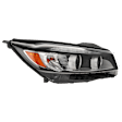 Passenger Side Headlight, with Bulb, Halogen, Clear Lens, CAPA Certified