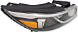 Passenger Side Headlight, with Bulb, Halogen, Limited/SX/SXL Models