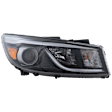 Passenger Side Halogen Headlight, With bulb(s), OE Replacement, Mini Passenger Van, CAPA Certified