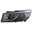 Driver Side Halogen Headlight, With bulb(s), OE Replacement, Mini Passenger Van, CAPA Certified