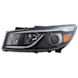 Driver Side Halogen Headlight, With bulb(s), OE Replacement, Mini Passenger Van, CAPA Certified