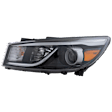 Driver Side Halogen Headlight, With bulb(s), OE Replacement, Mini Passenger Van, CAPA Certified