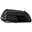 Front, Passenger Side Fog Light Cover, Black