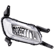 Front, Passenger Side Fog Light, With Bulb, Halogen, Korea or USA Built Vehicle