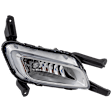 Front, Passenger Side Fog Light, With Bulb, Halogen, Korea or USA Built Vehicle, CAPA Certified