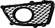Front, Passenger Side Fog Light Trim, Primed, For Models with Mesh Type Grille, with Hole