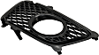 Front, Driver Side Fog Light Trim, Primed, For Models with Mesh Type Grille, with Hole