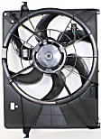 Radiator Fan - Passenger Side Fan Blade, Motor and Shroud, 4 Cyl., 2.4L Engine