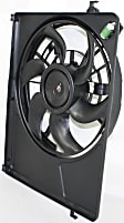 Radiator Fan - Passenger Side Fan Blade, Motor and Shroud, 4 Cyl., 2.4L Engine