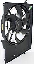 Radiator Fan - Passenger Side Fan Blade, Motor and Shroud, 4 Cyl., 2.4L Engine
