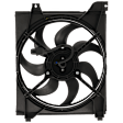 Radiator Fan - Driver Side Fan Blade, Motor and Shroud, 4 Cyl., 1.6L Engine