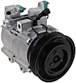 2007 Hyundai Tucson Limited - A/C Compressor, May Require Use of OEM Manifolds, With Clutch, 6-Groove Pulley, 6 Cyl 2.7L