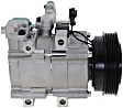 2007 Hyundai Tucson Limited - A/C Compressor, May Require Use of OEM Manifolds, With Clutch, 6-Groove Pulley, 6 Cyl 2.7L