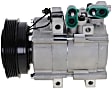 2007 Hyundai Tucson Limited - A/C Compressor, May Require Use of OEM Manifolds, With Clutch, 6-Groove Pulley, 6 Cyl 2.7L