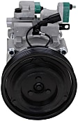 2007 Hyundai Tucson Limited - A/C Compressor, May Require Use of OEM Manifolds, With Clutch, 6-Groove Pulley, 6 Cyl 2.7L