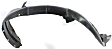  Front, Passenger Side Fender Liner, With Molding