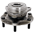 Front, Driver or Passenger Side Wheel Hub, With Bearing, 6 x 5.5 in. Bolt Pattern, FWD