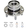 Rear, Driver or Passenger Side Wheel Hub, With Bearing, FWD