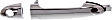 Front, Passenger Side Exterior Door Handle, Chrome, With Key Hole, With Cover