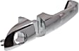 Front, Passenger Side Exterior Door Handle, Chrome, With Key Hole, With Cover
