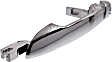 Front, Driver Side Exterior Door Handle, Chrome, With Key Hole, With Cover