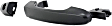 Front, Passenger Side Exterior Door Handle, Smooth Black, With Key Hole, With Cap