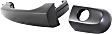 Front, Driver Side Exterior Door Handle, Smooth Black, With Key Hole, With Cap