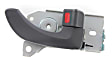 Front, Passenger Side Interior Door Handle, Gray, With Door Lock Button, EX Model