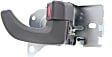 Front, Passenger Side Interior Door Handle, Gray, With Door Lock Button, EX Model