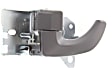 Front, Driver Side Interior Door Handle, Gray, With Door Lock Button, EX Model