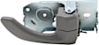 Front, Passenger Side Interior Door Handle, Light Gray, With Door Lock Button, For EX Model
