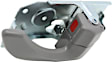 Front, Passenger Side Interior Door Handle, Light Gray, With Door Lock Button, For EX Model