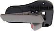 Front Or Rear, Driver Side Gray Interior Door Handle
