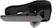 Front Or Rear, Driver Side Gray Interior Door Handle