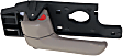 Front Or Rear, Driver Side Beige Interior Door Handle, With Door Lock Button, Sport Utility