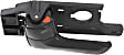 Front Or Rear, Driver Side Black Interior Door Handle, Sport Utility