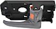 Front Or Rear, Passenger Side Gray Interior Door Handle, With Door Lock Button