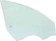 Front, Passenger Side Door Glass, Green Tint, Without Clips, For Models Without Acoustic Interlayer, Replaces NAGS No. FD24942 GTNN